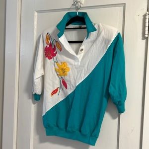 Vintage 80s Top Small Medium READ